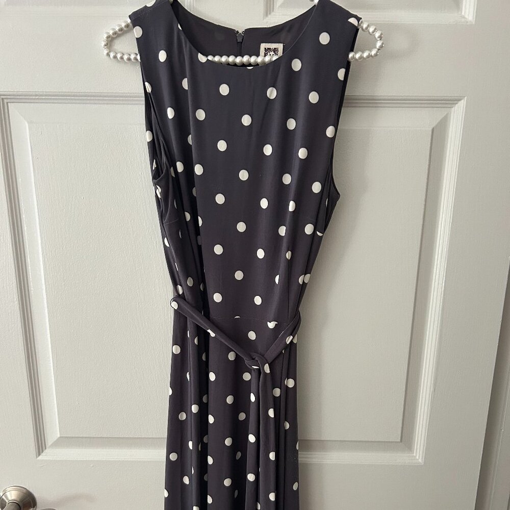 Grey Polka Dot Dress